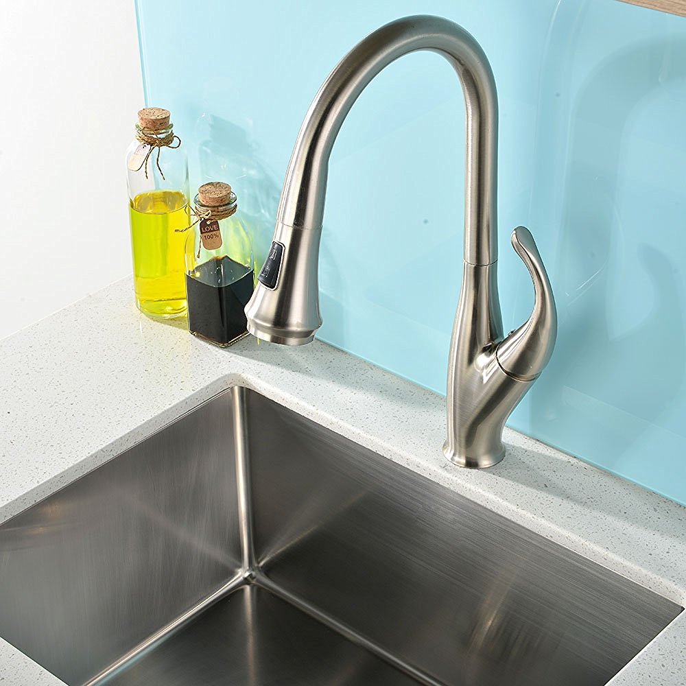 Moa Brushed Nickel Kitchen Sink Faucet